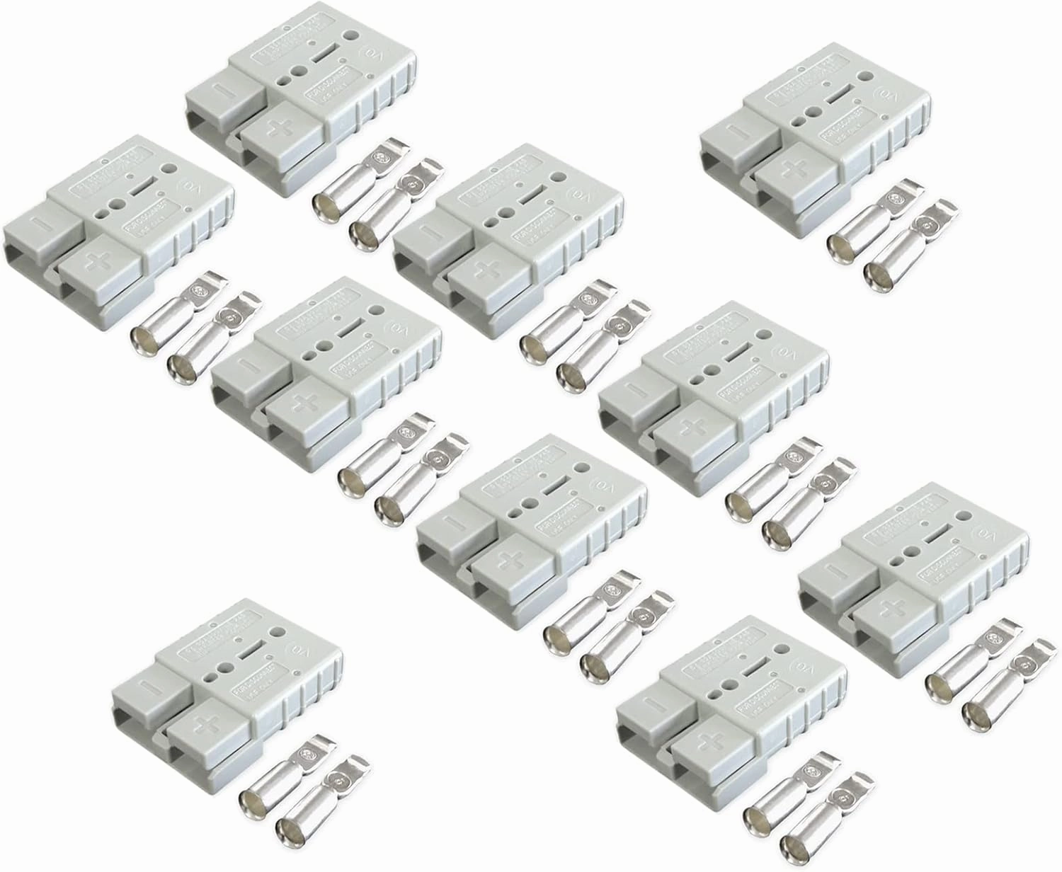 10Pcs 50 Amp Connector Battery Charger Battery Power Connectors Quick Connect Disconnect Set for Car Bike ATV