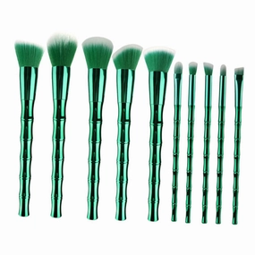 10pcs Makeup Brush Kit Premium Foundation Brushes for Contouring Blending Highlighting Soft Fibers for Silky Touch Easy to Clean Portable for Cosmetic Application