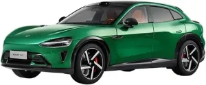 1:18 for Xiaomi YU7 Alloy Car Model Collectible Ornaments Decorative Souvenirs Mini Simulation Toys(Green)