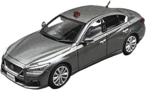 1:43 for Skyline Gt V37 2022 Japanese Police Car Alloy Model Decorative Ornaments Souvenirs Mini Simulation Toys