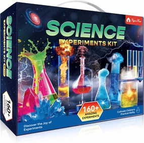 160  Experiments Science Kit for Kids Ages 3 4 5 6 7 8, STEM Toys for 9-12 Year Old Boys Girls, Educational Chemistry Physical Learning Set for Kids Birthday Ideas