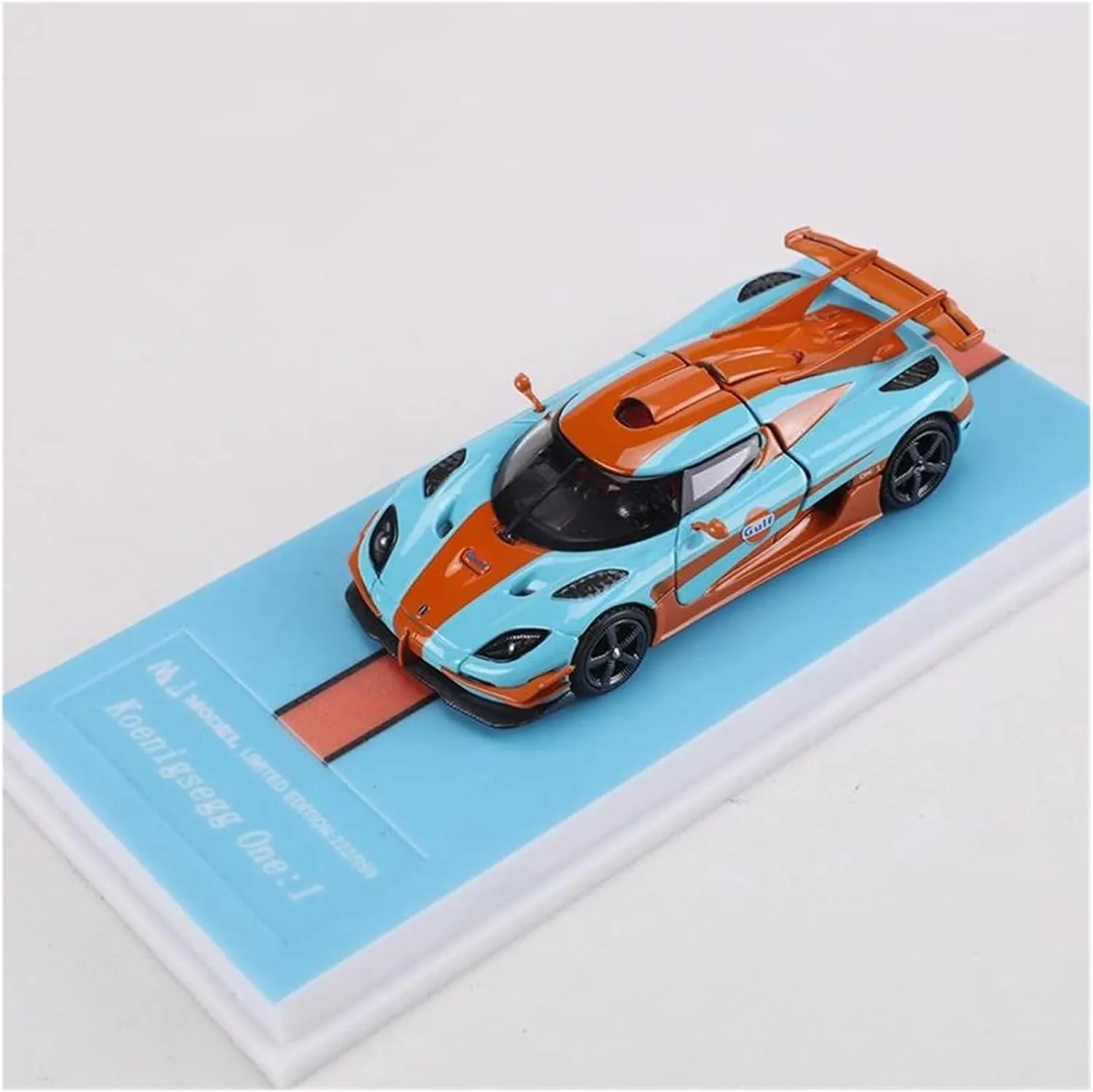 1:64 for Gulf Metal Model Car Mini Toys Adult Collection Desktop Ornaments Die-Cast Car