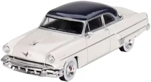 1954 Capri Arctic White with Atlantic Blue Top Limited Edition to 3000 Pieces Worldwide 1/64 Diecast Model Car by Mini GT MGT00631