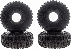 1/10 Scale Tires Accessories, 149 * 60 mm All Terrain Rubber Soft Tire, for 1/10 Crawler Car, 2.2″Wheels, Black, 4PCS