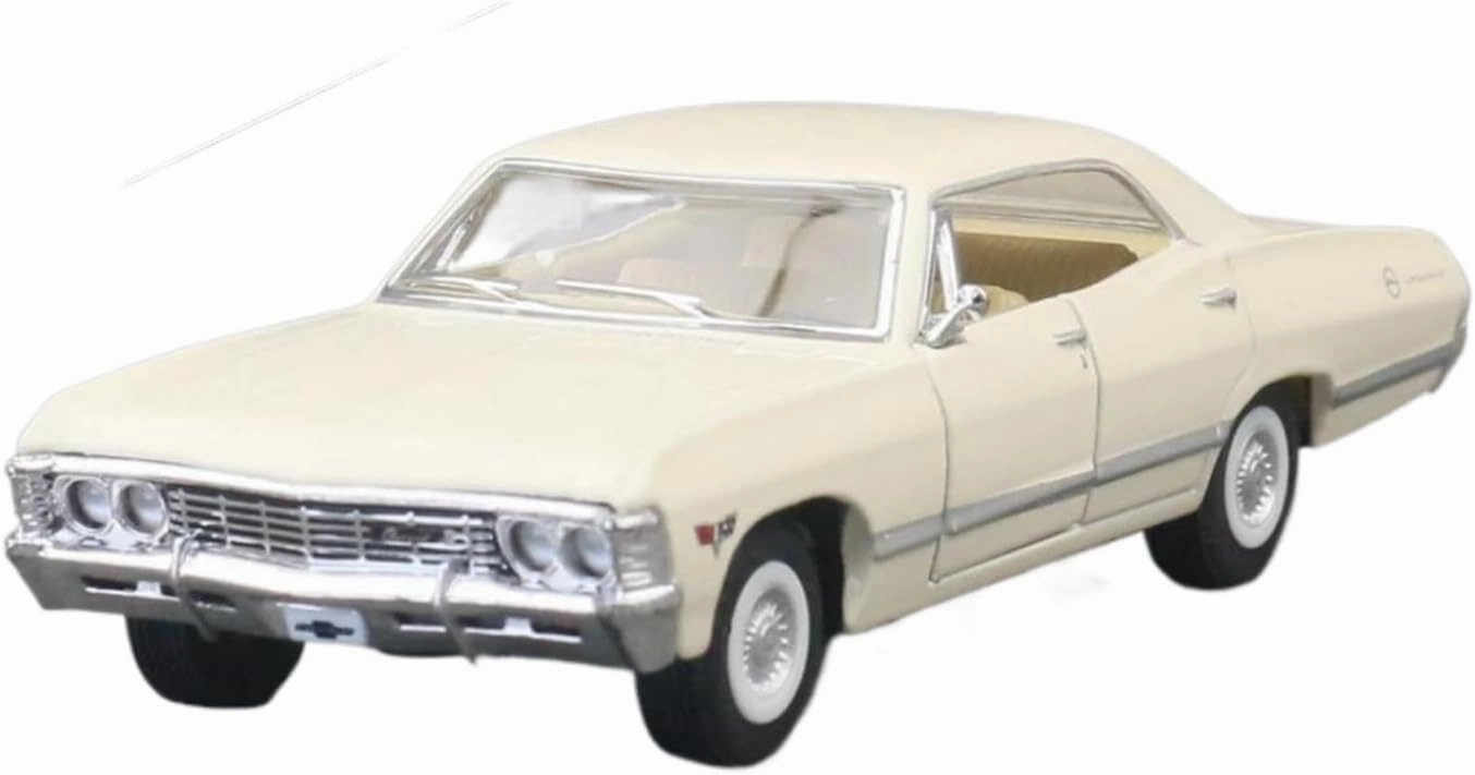 1:36 for Chevrolet Impala 1967 Alloy Car Model Simulation Diecasts Metal Vehicles Collection Souvenir Mini Simulation Toys(Red)