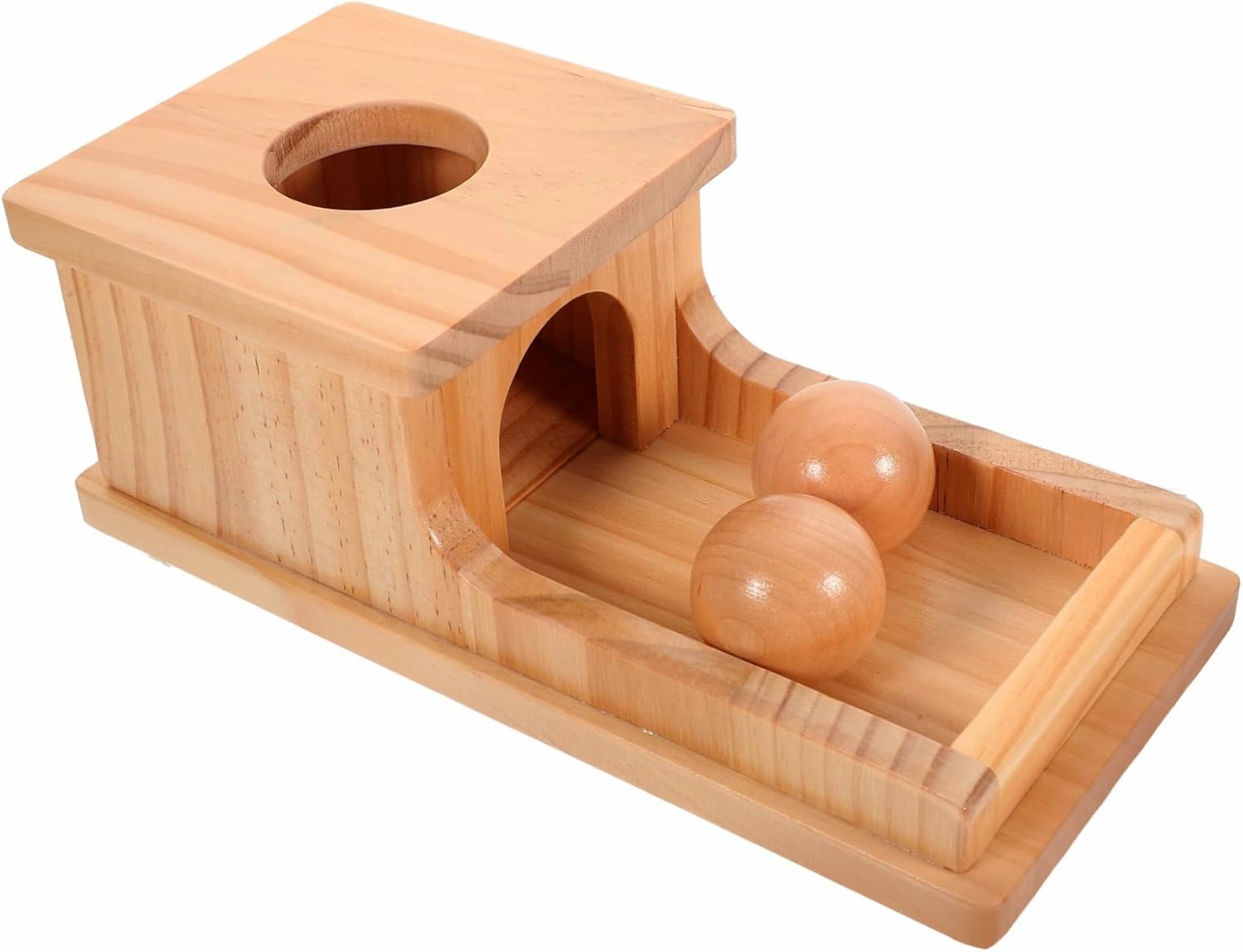 1 Set Ball Wooden Box for Cognitive Development Enhances Motor Skills Hand Coordination Indoor Educational for Boy Girl