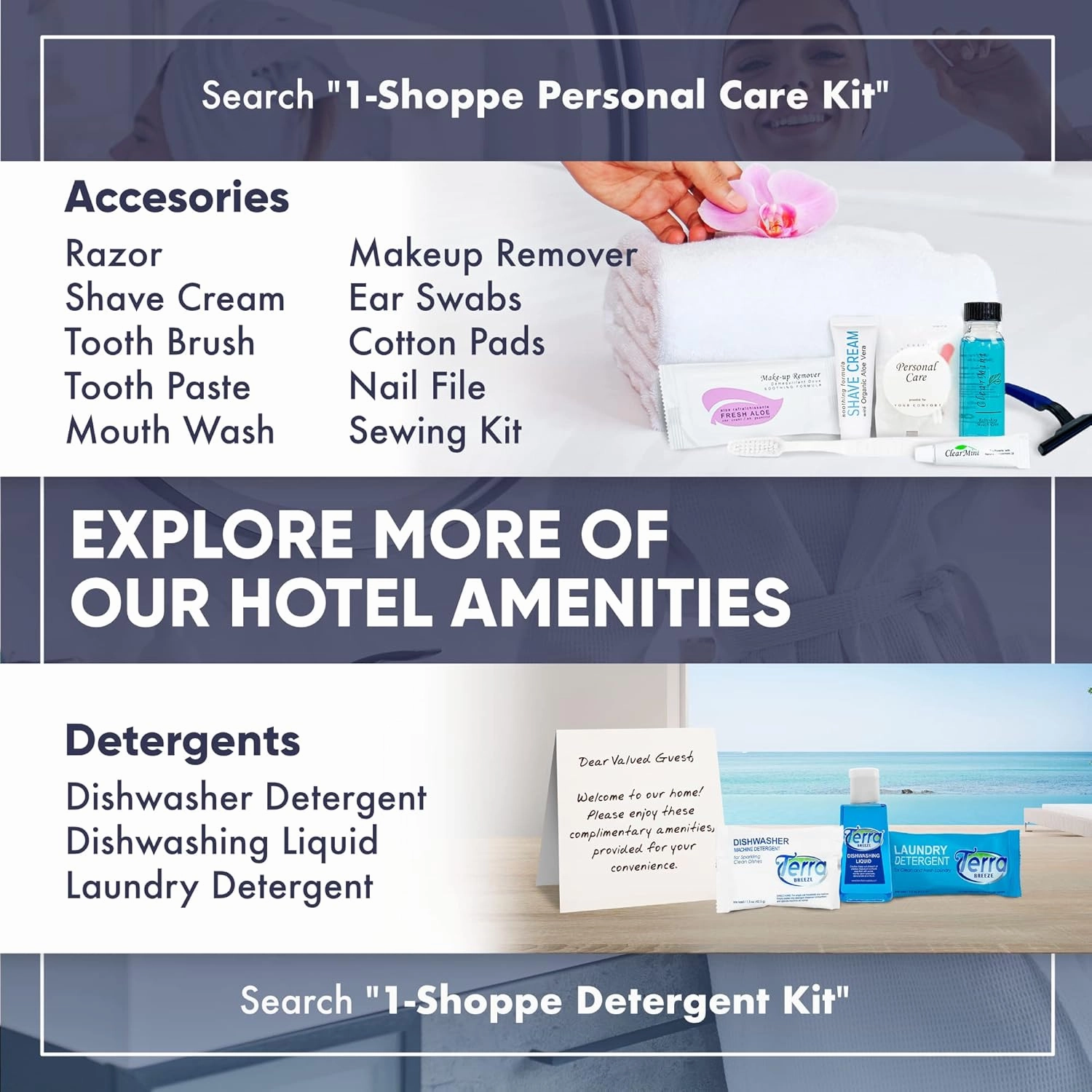 1-Shoppe All-in-Kit Hand/Body Wash | Infuse White Tea & Coconut Hotel | 1 Gallon | For Hospitality & Vacation Rentals to Refill Dispensers | (Single Gallon)