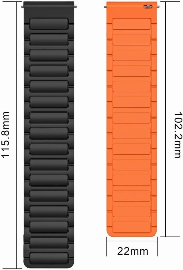 22mm Silicone Magnetic Watchband For Huawei Watch GT 5 Pro 46mm Bracelet For Huawei Watch GT 46mm Serise GT5 GT4 GT3 GT2 Wrist Belt