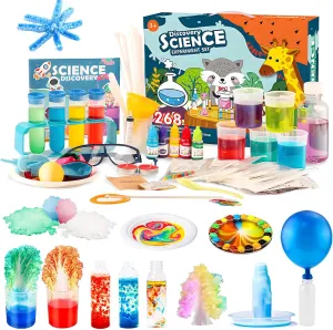 268  Experiments Science Kit for Kids 6-12,Chemistry and Physics Educational Learning Scientific Set and STEM Project,Birthday Gifts and Toys for Boys Girls