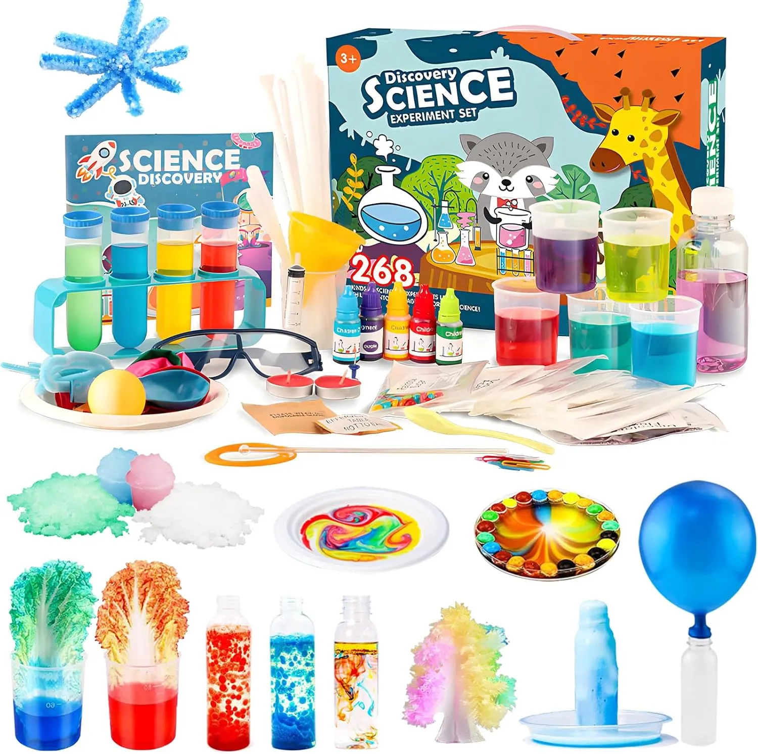 268  Experiments Science Kit for Kids 6-12,Chemistry and Physics Educational Learning Scientific Set and STEM Project,Birthday Gifts and Toys for Boys Girls