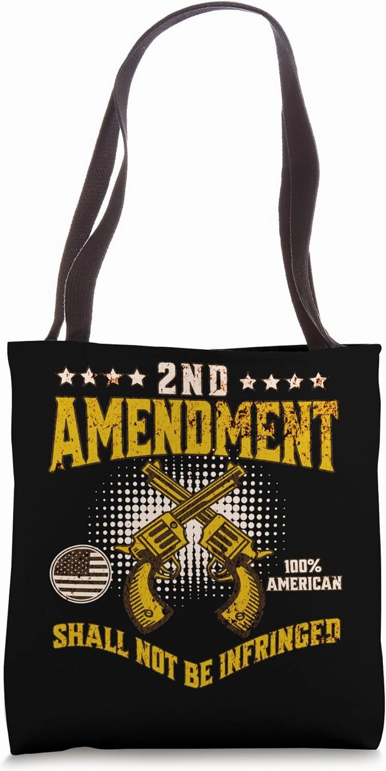 2ND Amendment USA Patriotic American Constitution 2A Freedom Tote Bag