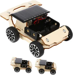 3 Sets Mini Solar Vehicle Model Making Kit DIY Science Project for Educational Solar Safe Assembly