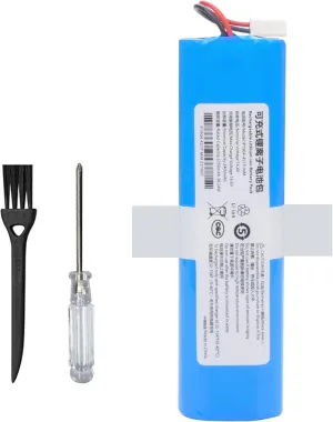3400mAh Vacuum Cleaner Battery Replacement for ILIFE V3S Pro, V5S Pro, V8S, V50, X750 for Rotating 2713 2718 for Ecovacs Deebot DF43 DF45 Sweeping Robot Cleaner 18650B4-4S1P-AGX-2 14.4V Li-ion Battery