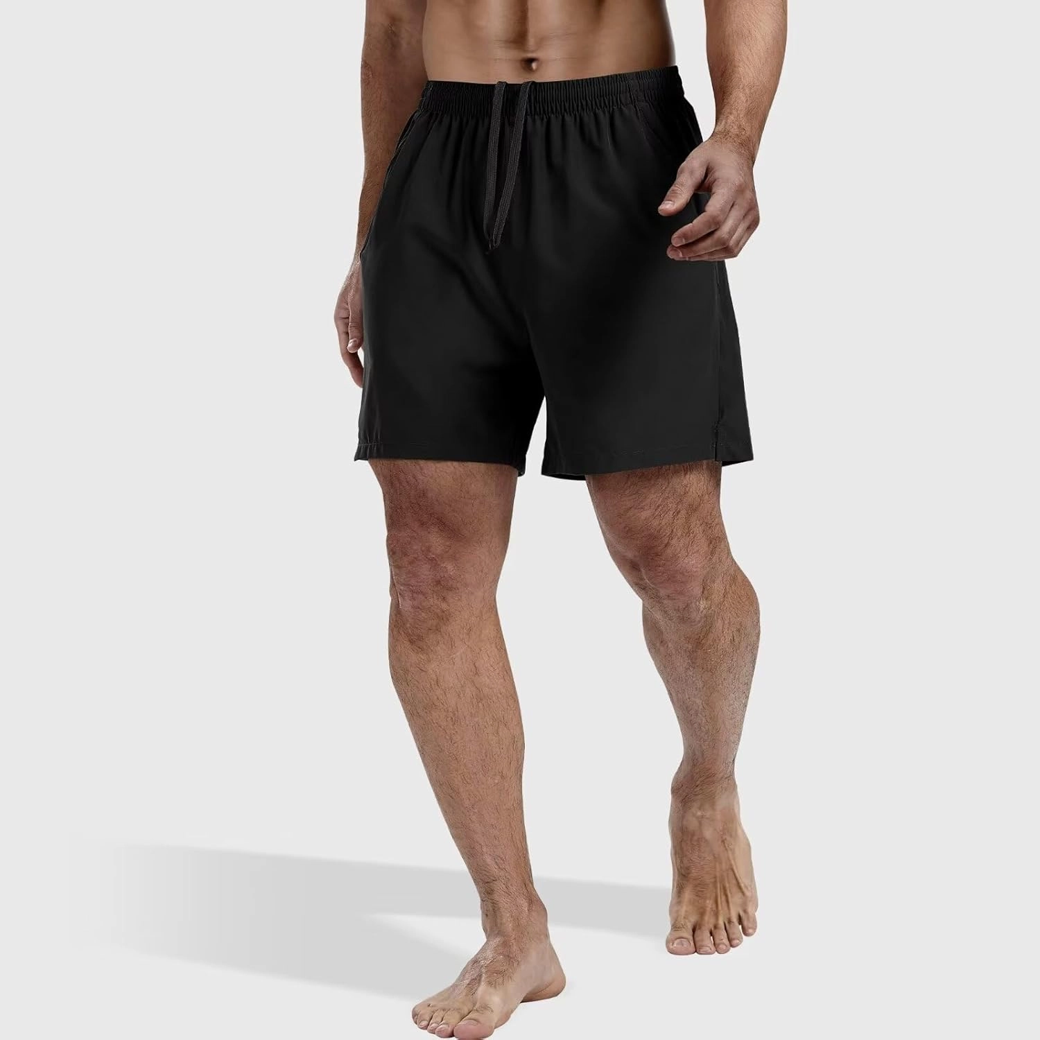 3 Pack Men's Athletic Running Shorts 5 Inch,Quick Dry Gym Workout Shorts with Zip Pockets