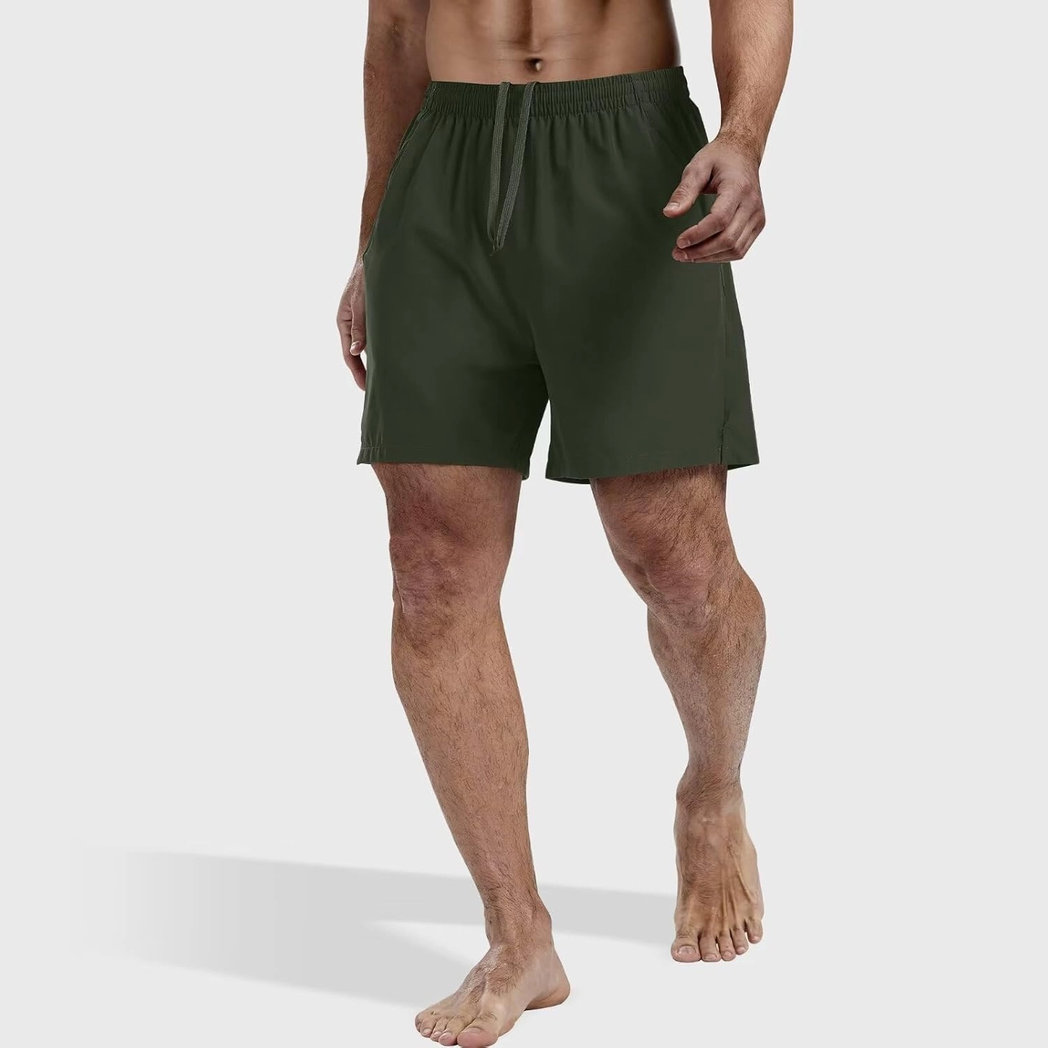3 Pack Men's Athletic Running Shorts 5 Inch,Quick Dry Gym Workout Shorts with Zip Pockets