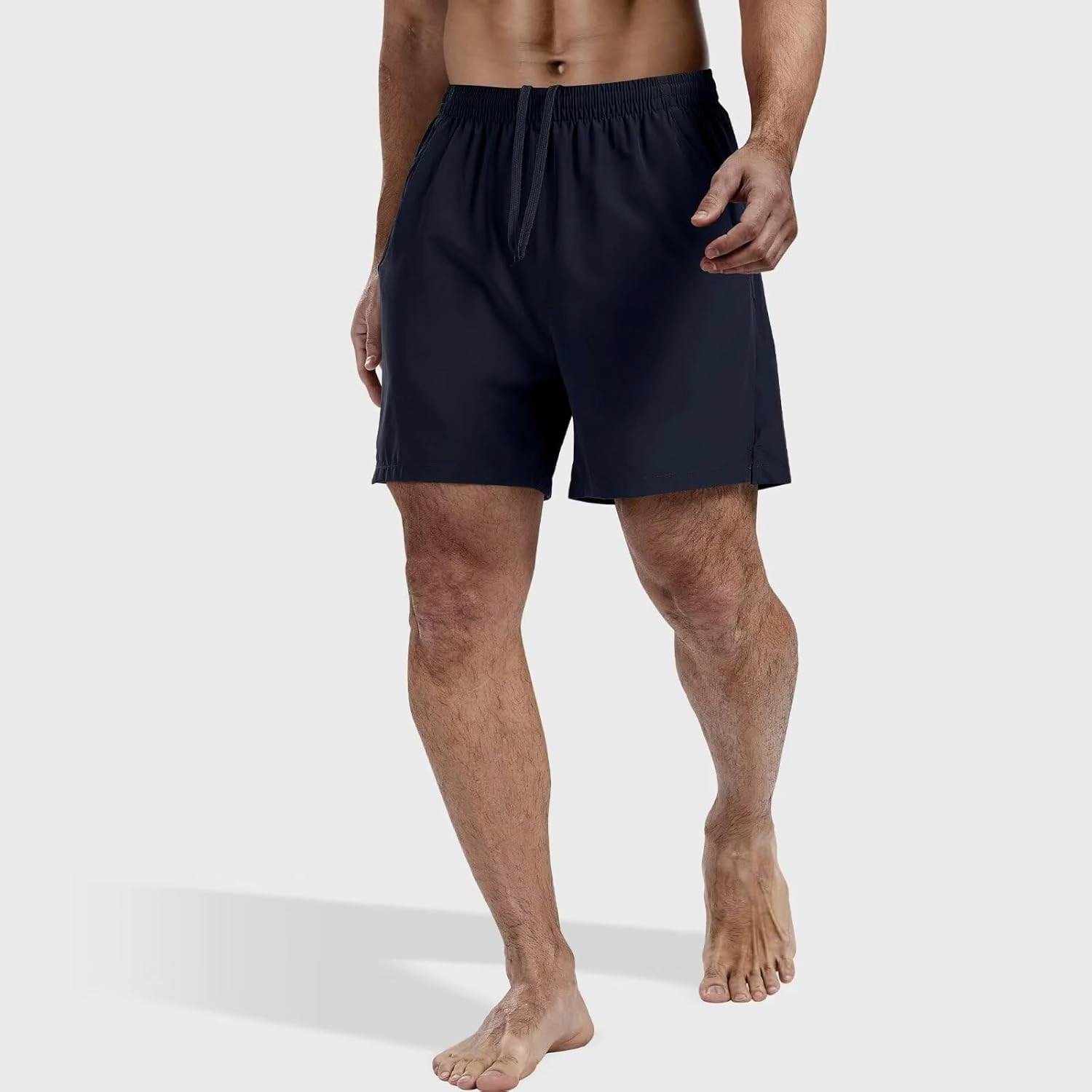 3 Pack Men's Athletic Running Shorts 5 Inch,Quick Dry Gym Workout Shorts with Zip Pockets