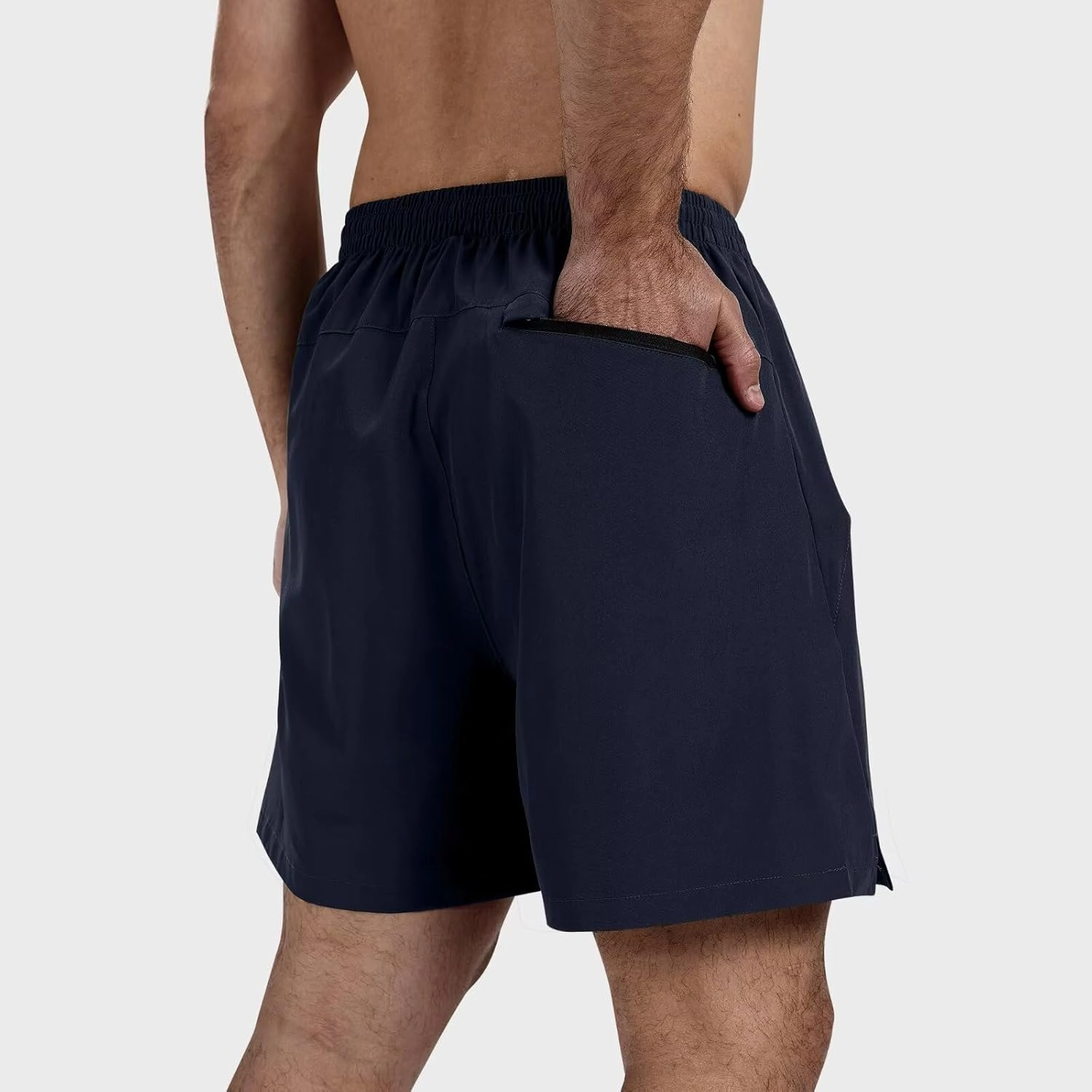 3 Pack Men's Athletic Running Shorts 5 Inch,Quick Dry Gym Workout Shorts with Zip Pockets