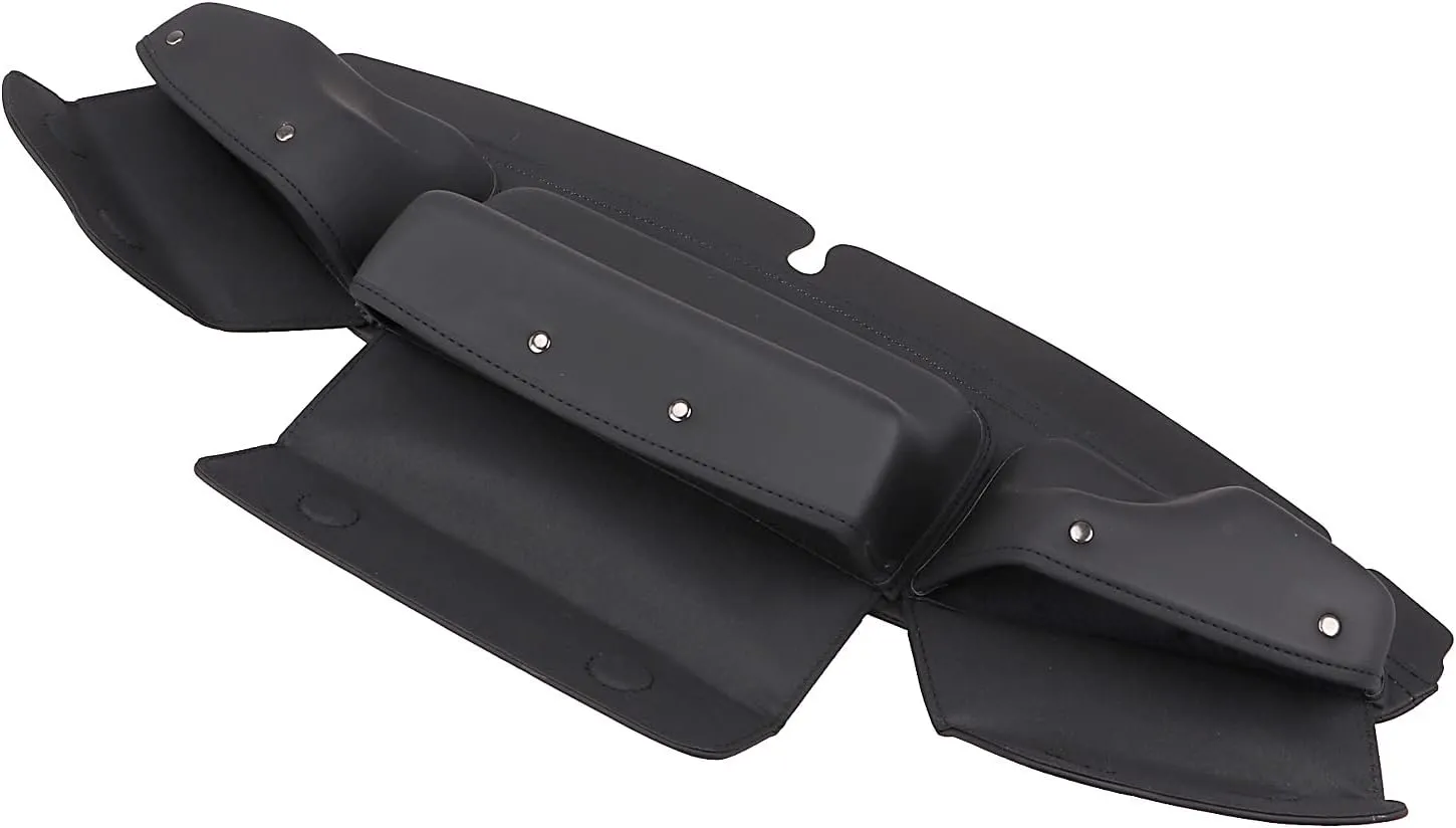 3Pocket Batwing Fairing Pouch Windshield Bag For Harley Touring Electra Gilde Street Glide Ultra Limited 2014-2023, Black