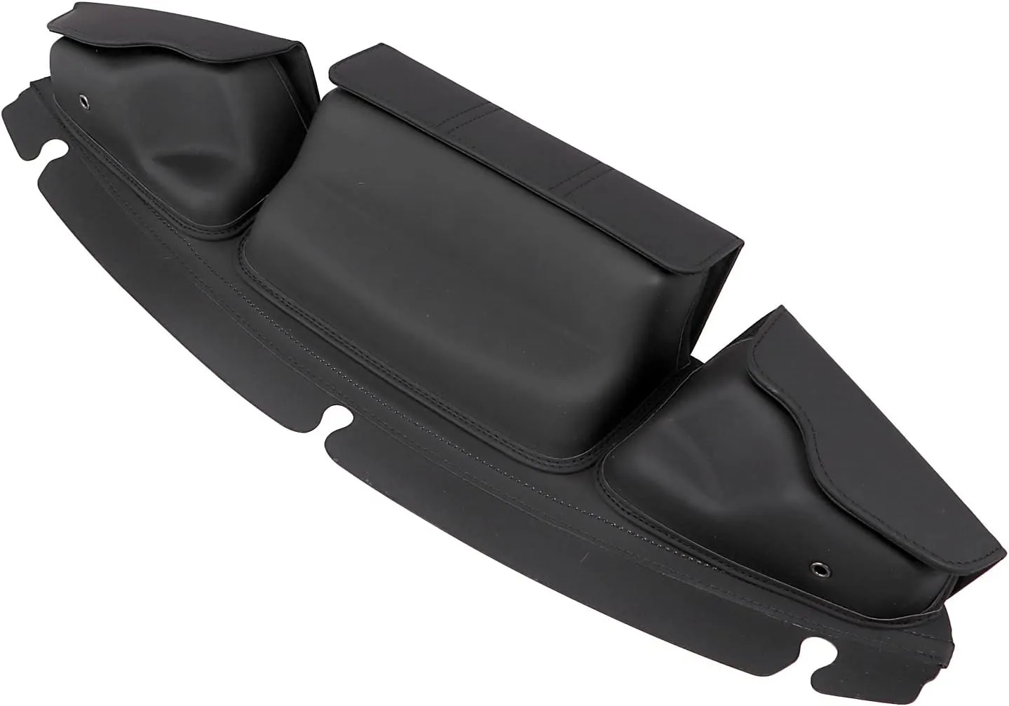 3Pocket Batwing Fairing Pouch Windshield Bag For Harley Touring Electra Gilde Street Glide Ultra Limited 2014-2023, Black