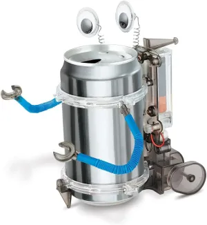 4M Toysmith, KidzRobotix Tin Can Robot, DIY Science Kits STEM Powered Kids, For Boys & Girls Ages 8 