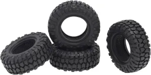 4PCS 48mm 1.0 Soft Rubber Wheel Tires Tyre for 1/24 RC Crawler Car Axial SCX24 90081 AXI00002 Upgrade Parts(A-48mm)