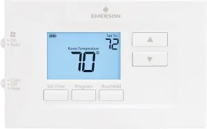 70 Series, 7 Day Programmable, Single Stage (1H/1C) Thermostat White