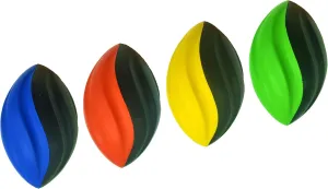 7" Spiral Mini Footballs 4 Pack - Soft, Small Footballs for Kids (Red, Yellow, Blue and Green)