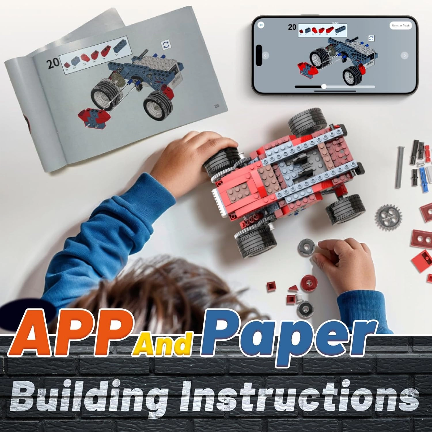 8 in 1 STEM Kits for Kids Age 6-8, DIY Electronic Monster Truck Building Kit, STEM Toys for Boys Craft Projects 8-10, Build Robot DIY Activity for Ages 6 7 8 9 10 11 12   Years
