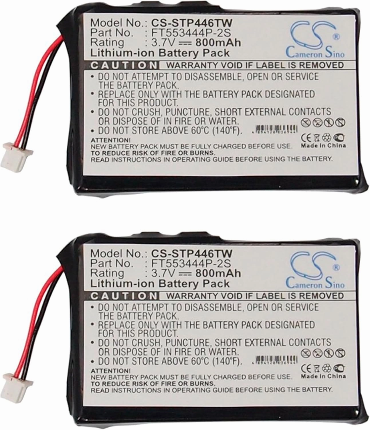 (20-PCS) Replacement Battery for St-ABO 20640 freecomm 600 Set Freecomm 850 PMR 446 800mAh 3.7V