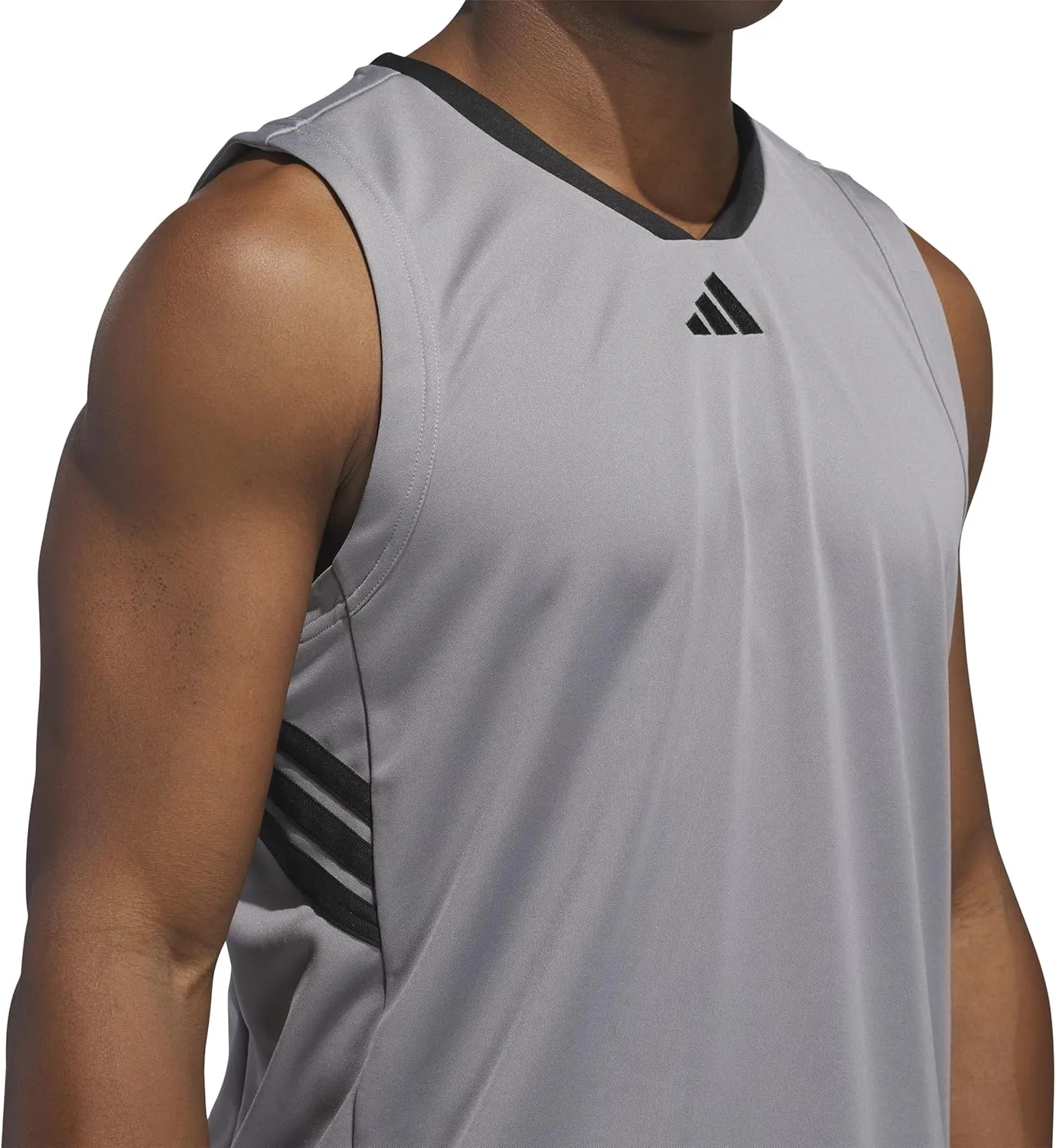 adidas Men's Basketball Legends 3-Stripes Tank Top
