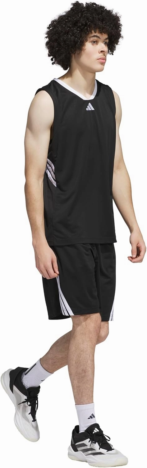 adidas Men's Basketball Legends 3-Stripes Tank Top