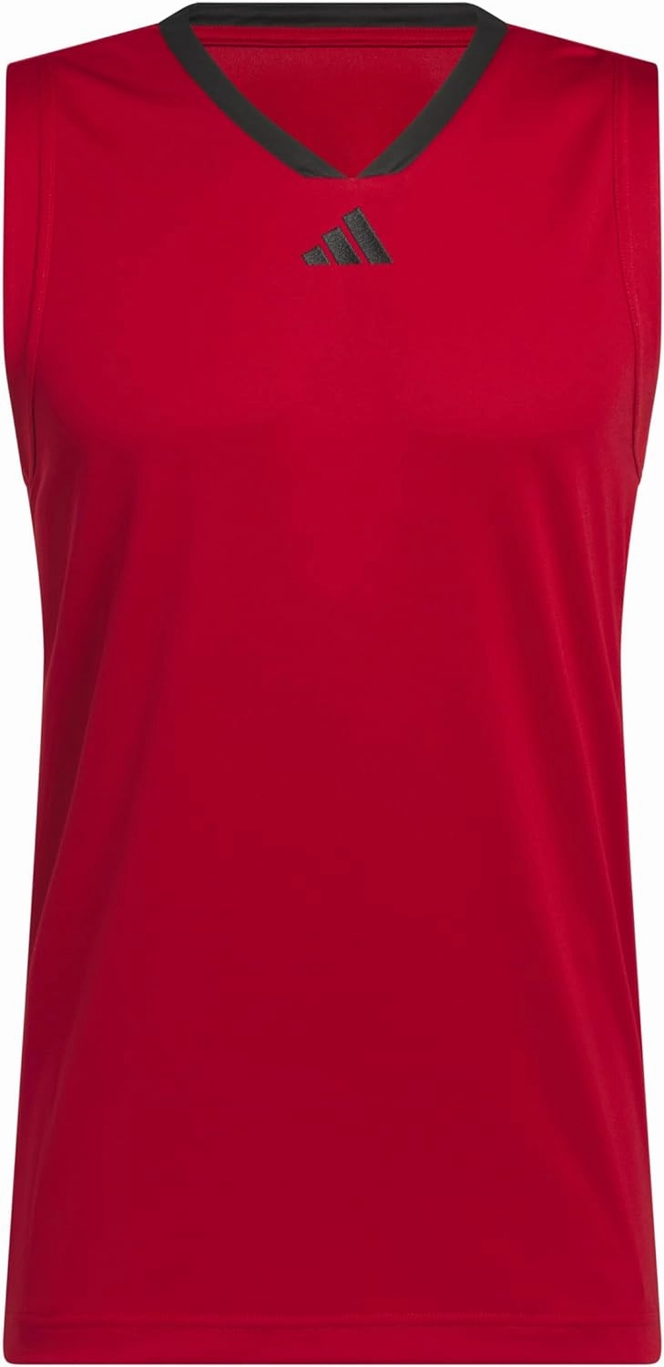 adidas Men's Basketball Legends 3-Stripes Tank Top
