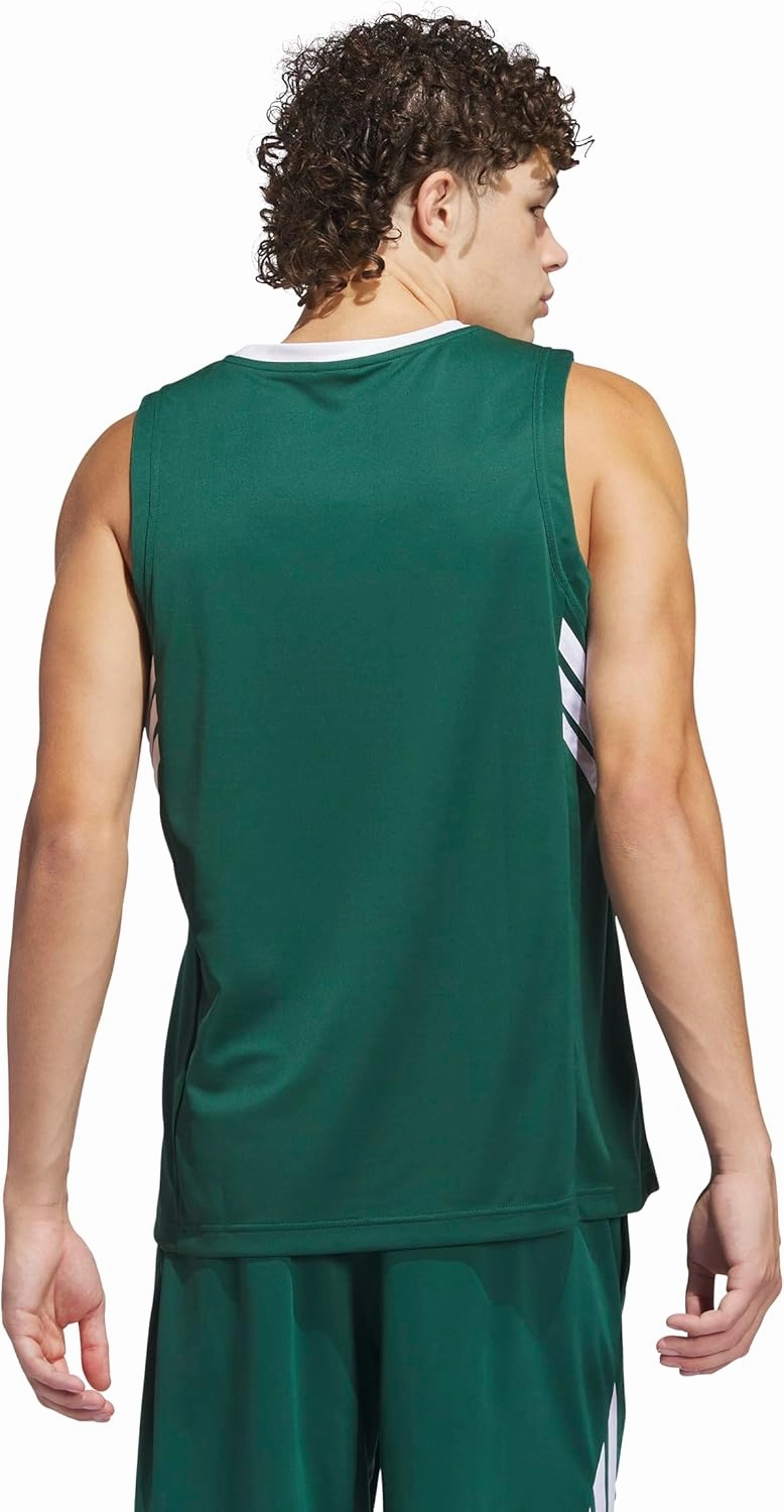 adidas Men's Basketball Legends 3-Stripes Tank Top
