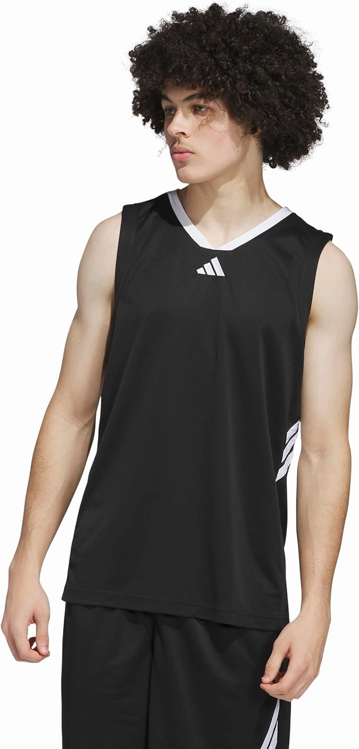 adidas Men's Basketball Legends 3-Stripes Tank Top