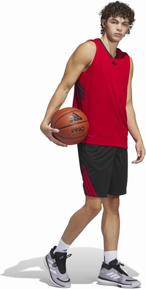 adidas Men's Basketball Legends 3-Stripes Tank Top