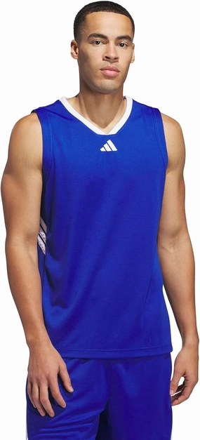 adidas Men's Basketball Legends 3-Stripes Tank Top