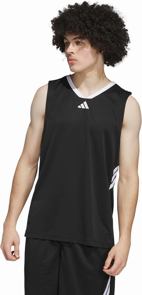 adidas Men's Basketball Legends 3-Stripes Tank Top