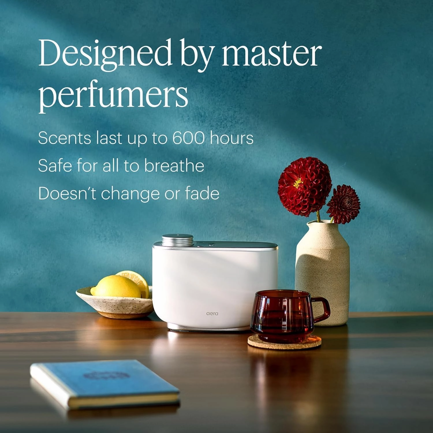 Aera Poetry - Essential Oil for Home – Smooth Suede and Violet Fragrance - Notes of Vetiver, Eucalyptus and Woods - Scent Refill - Works with the Aera Diffuser