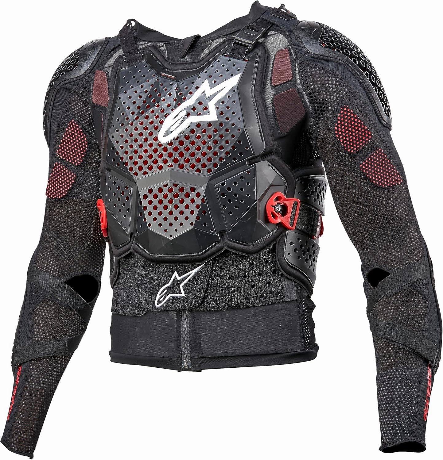 Alpinestars 6506524-123-M: Bionic Tech V3 Protection Jacket Blk/Wht/Red Md