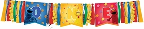Amscan Everyday Sesame Street Highchair Decoration Kit (38") Ribbon & Paper Delight for Birthdays & Celebrations - Unique, Eye-Catching Design for Kids