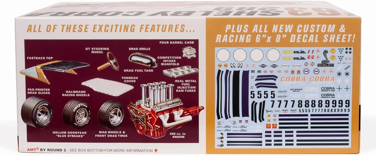 AMT Shelby Cobra 289 1:25 Scale Model Kit