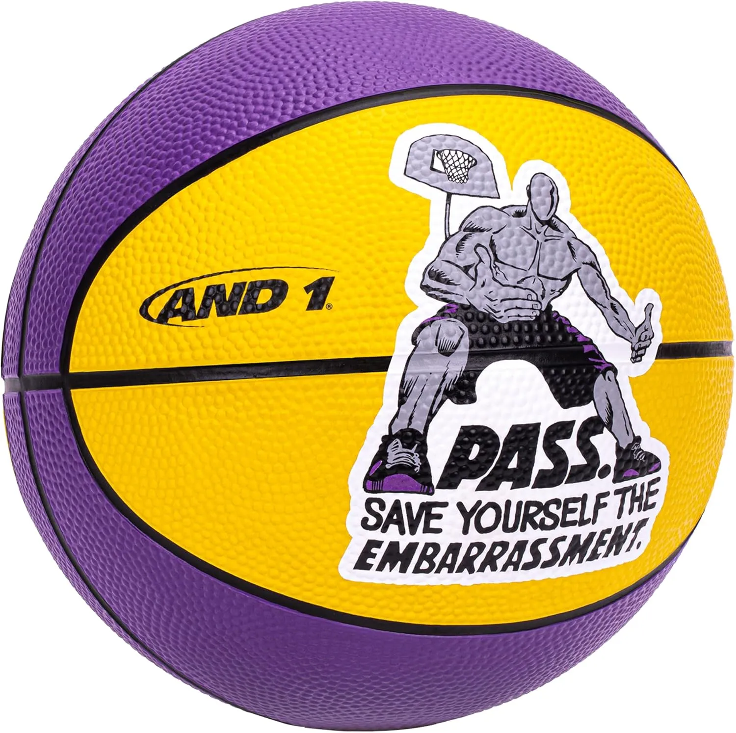 AND1 Mini Basketball 3 Pack Set for Kids (Deflated w/Pump Included): - Size 3 7-Inch Premium Youth Size Basketballs, Easy to Grip