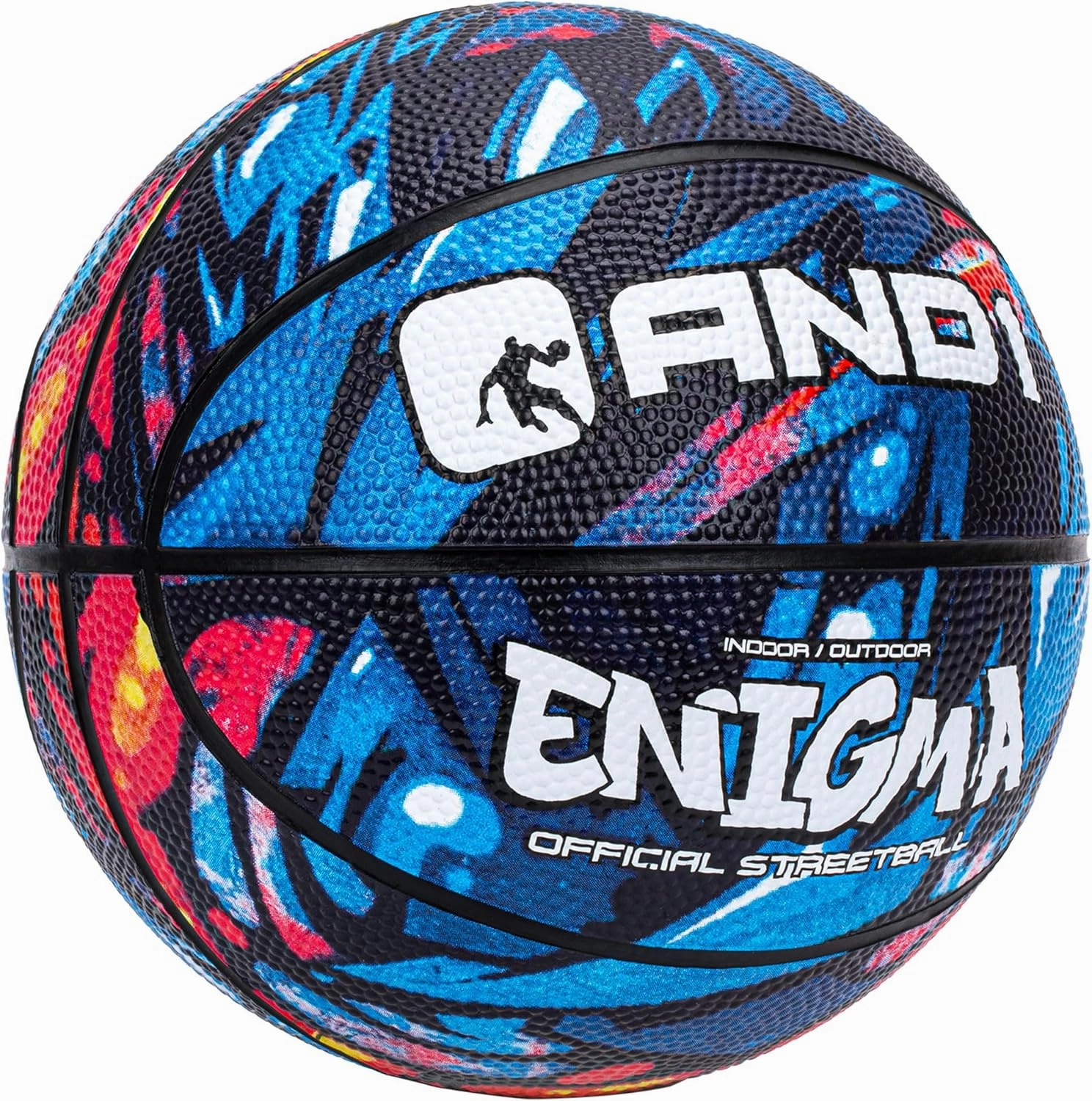 AND1 Mini Basketball 3 Pack Set for Kids (Deflated w/Pump Included): - Size 3 7-Inch Premium Youth Size Basketballs, Easy to Grip