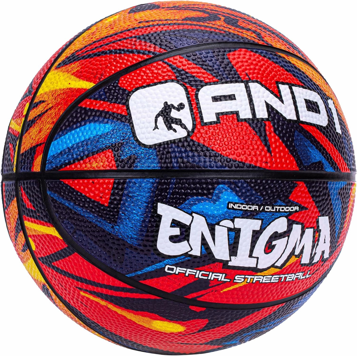 AND1 Mini Basketball 3 Pack Set for Kids (Deflated w/Pump Included): - Size 3 7-Inch Premium Youth Size Basketballs, Easy to Grip