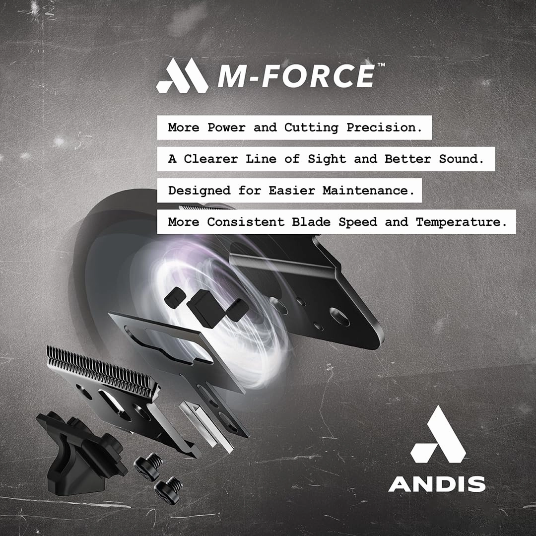 Andis GTX-EXO Black Label Special Edition, Professional Lithium-ion Electric Beard & Hair Trimmer, M-Force Technology, Cordless, Included Charging Stand, Black
