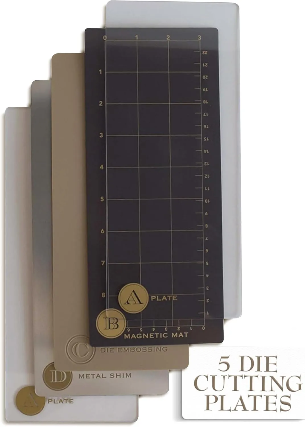 Anna Griffin Scrapbooking Die-Cutting & Embossing Plates System with Powerful Magnetic Sheet, Die Cutting Machine Accessories for Slim Line Card Making - Empress Full Plates Set, Extra Long 10 x 4.25