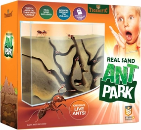 Ant Farm for Live Ants - Real Sand Ant Colony Kit for Kids -Fun Science Habitat Set for Children, Watch Ants Dig Tunnels, Carry Sand, Hide and Drag Their Food