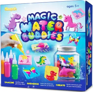 Aqua Fairy Water Gel Kit for Kids – Magic Water Elf Toy – Summer Craft - DIY Squishy Maker – Design Water Buddies - Craft Kits for Kids Make Your Own Squishies Arts & Crafts Boys Girls Ages 5 6 7 8 9