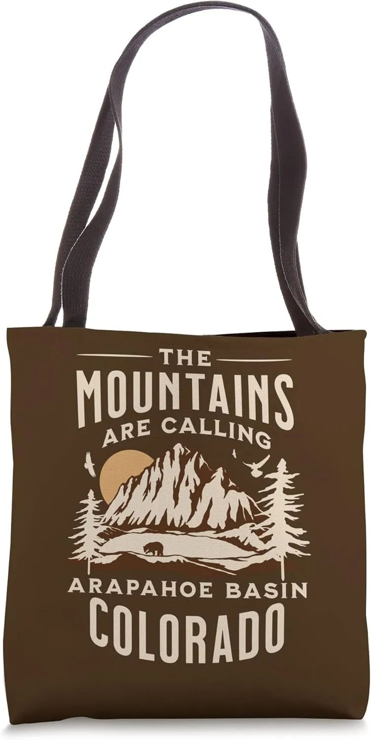 Arapahoe Basin The Mountains Are Calling Tote Bag