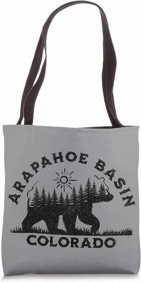 Arapahoe Basin Colorado Vacation Bear Forest Sun Tote Bag